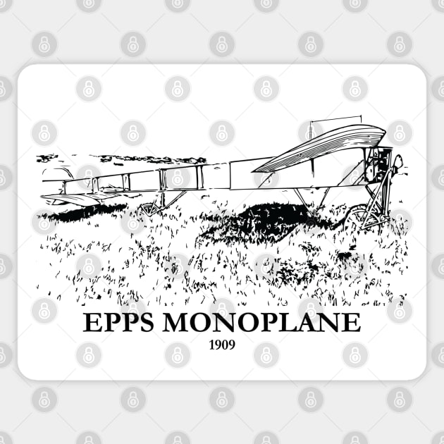Epps Monoplane 1909 Aircraft Sticker by Lakeric